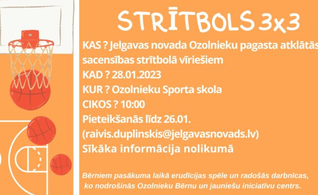 Strītola sacensību afiša