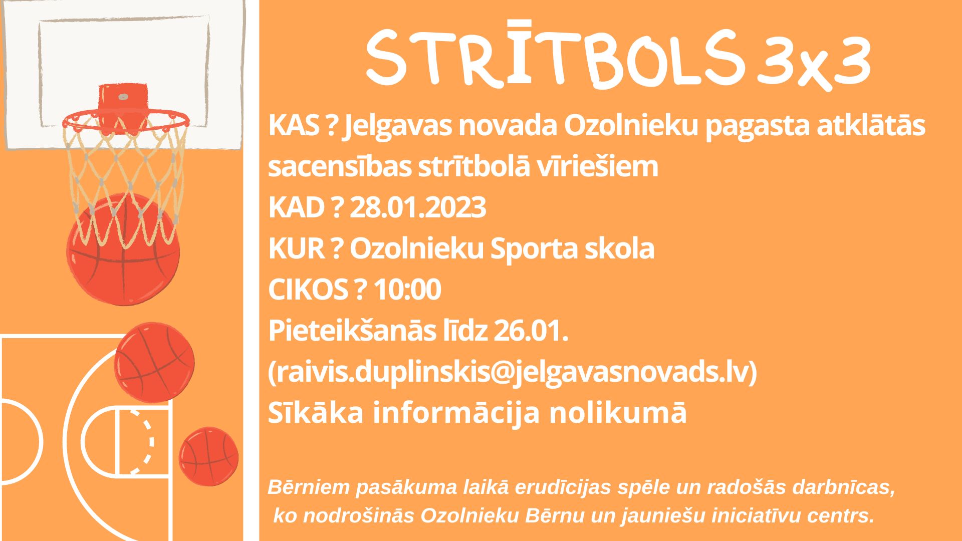 Strītola sacensību afiša
