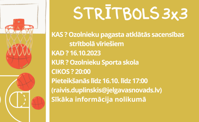 Afiša strītbola sacensībām